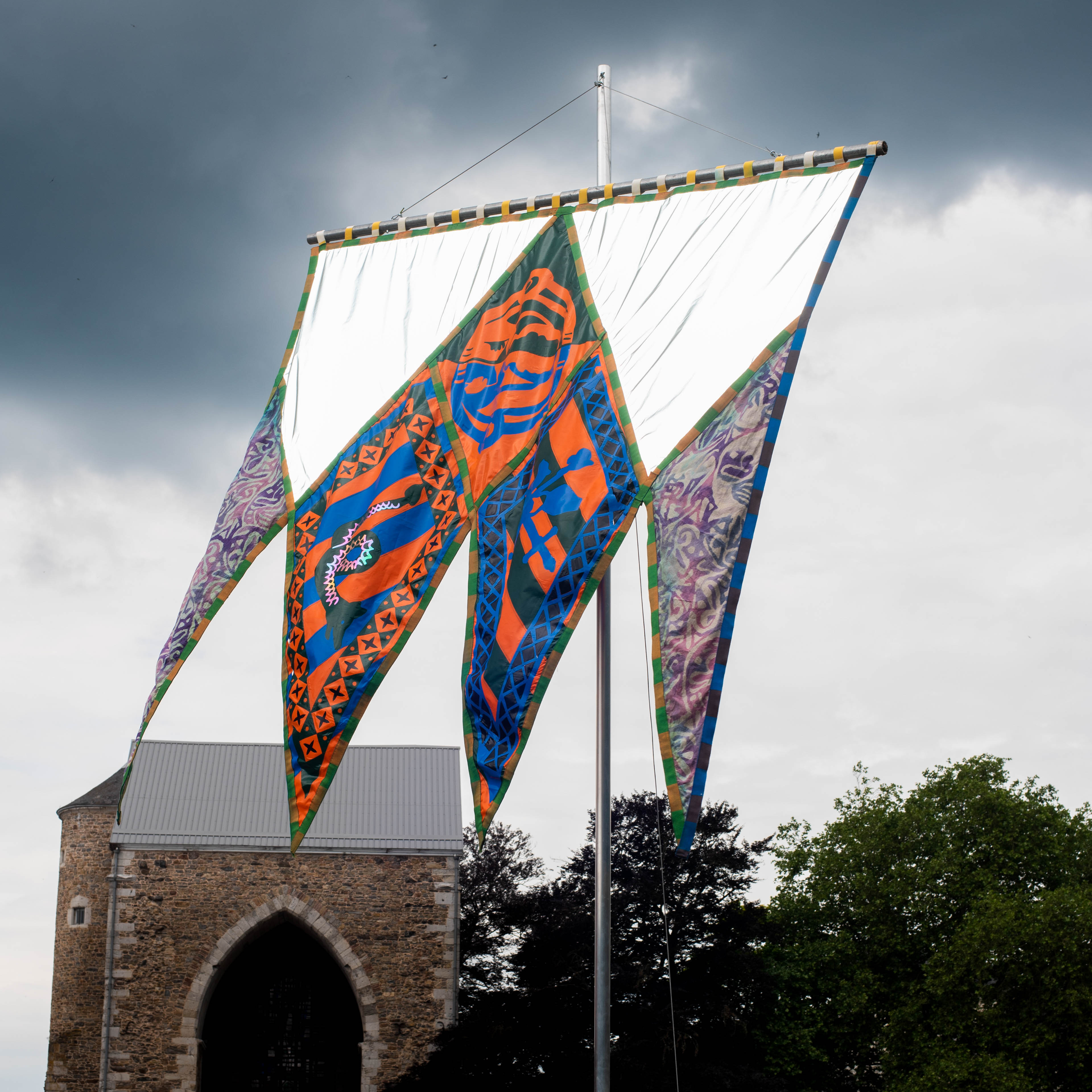 View of the installation at the Abbey of Stavelot
© Adèle Grégoire
300 x 300 cm