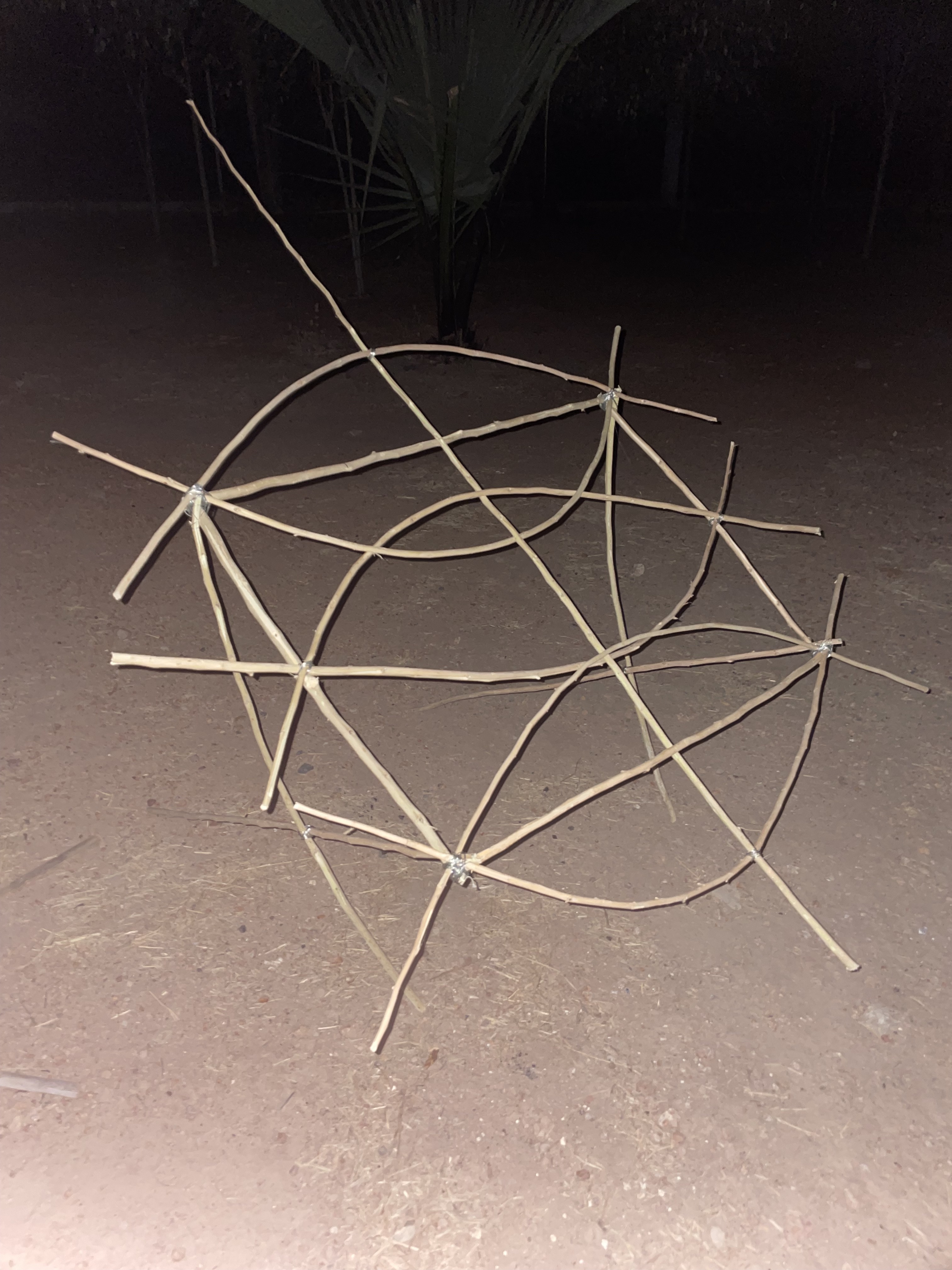 "Piège à soleil n°4"
branches de bois, fil de fer